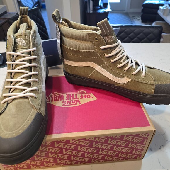 Vans SK8-HI MTE Waterproof Olive Men's 13 Hiking Sneaker Boot VN000CVTCX6 NEW - Picture 3 of 12
